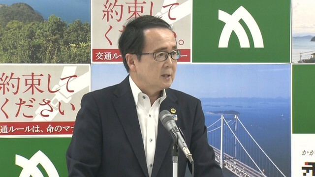 知事定例会見　香川県庁