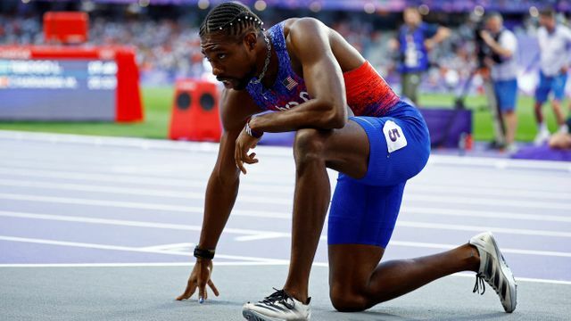 男子200ｍで銅メダルを獲得したアメリカのノア・ライルズ選手(写真：ロイター/アフロ)