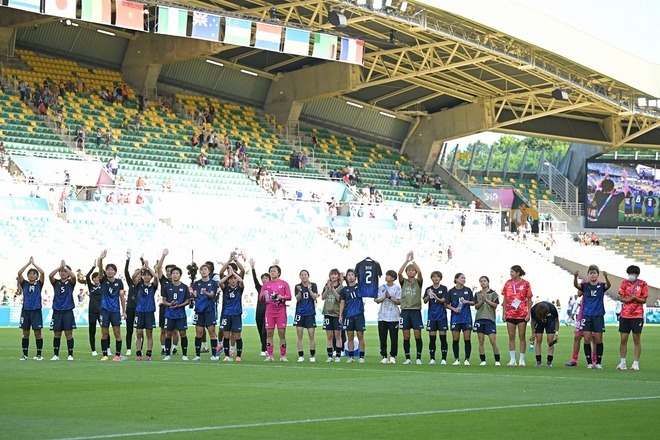 なでしこジャパンがナイジェリアを３－１で撃破。２位で決勝T進出を果たした。写真：金子拓弥 (サッカーダイジェスト写真部／JMPA代表撮影)