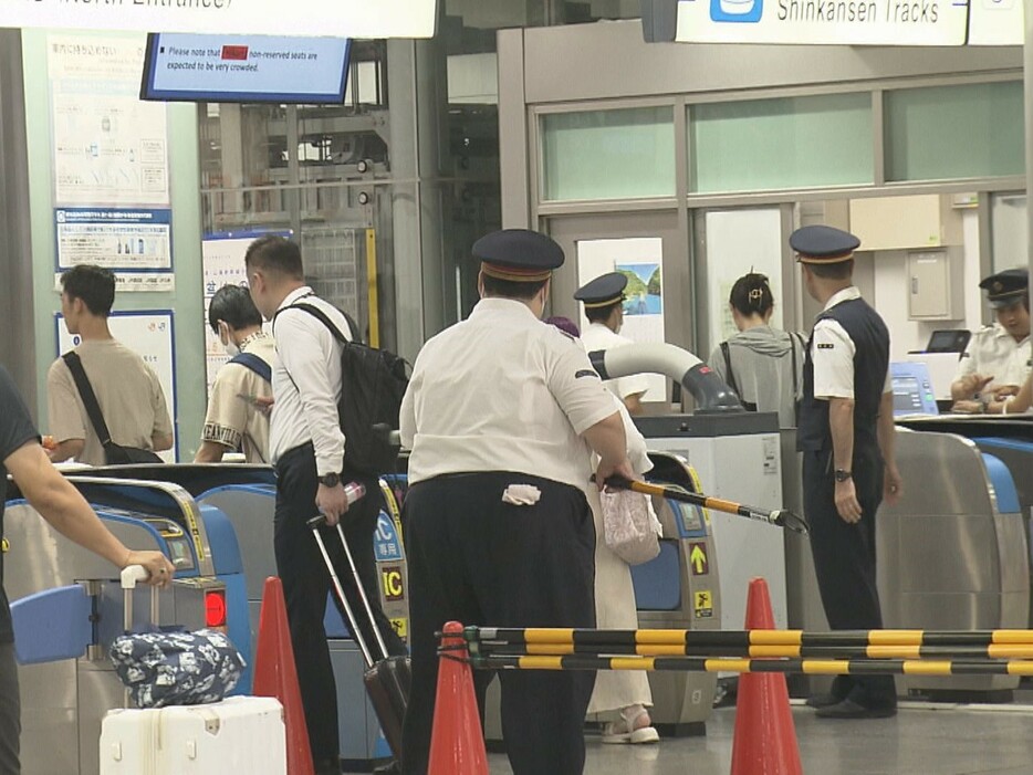 JR名古屋駅 2024年8月17日午前6時ごろ