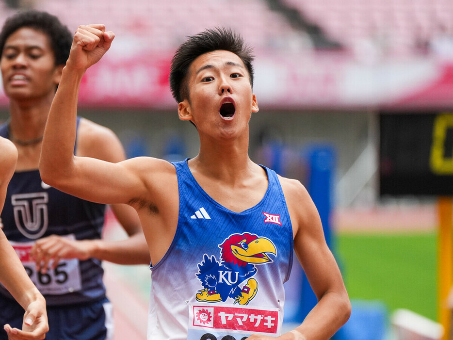 今年のU20日本選手権・男子1500mを制した樋口諒　撮影／和田悟志