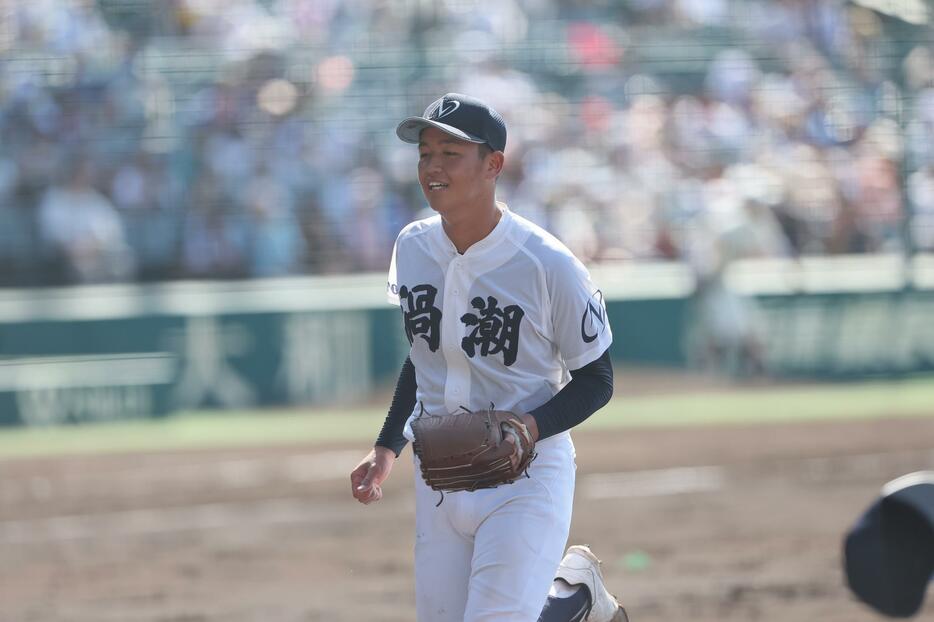 甲子園で185球を投げた鳴門渦潮・岡田 力樹投手