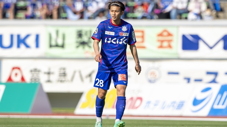 2023シーズンから甲府でプレーしてきた水野 (C)J.LEAGUE