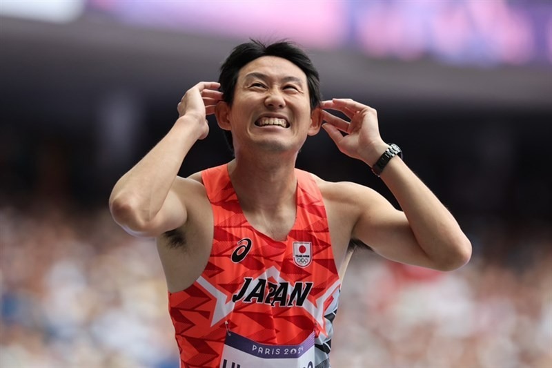 男子100m予選1組で5着となり悔しい表情を見せた東田旺洋