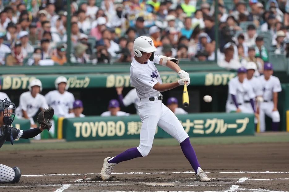 関東一・越後 駿祐内野手（撮影：柳瀨心祐）