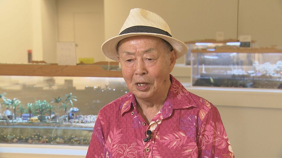 30年にわたり「海のジオラマ」を作り続ける一ツ柳外吏春さん（75）