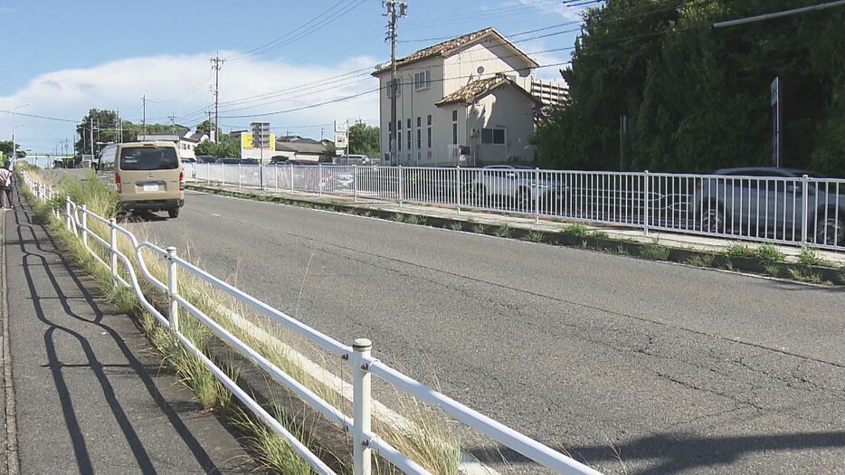 事故があった現場 愛知県日進市