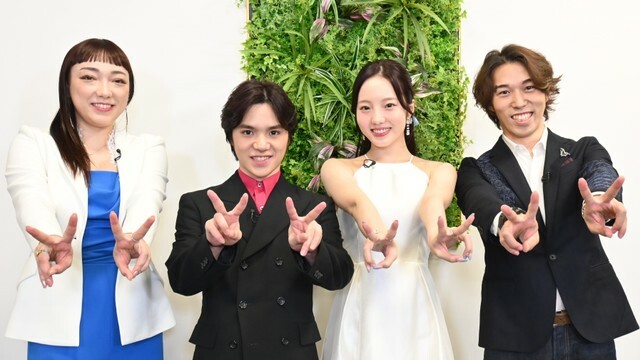 左から）本郷理華、宇野昌磨、本田真凜、無良崇人