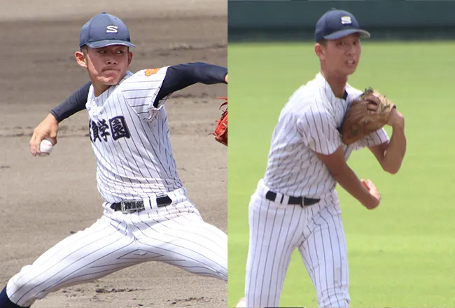 脇本耀士、岩井天史（ともに滋賀学園）