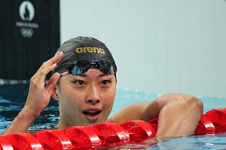 競泳女子最年長としてパリ五輪に出場した鈴木。ロンドン五輪以来の決勝進出を果たした。(C)Getty Images