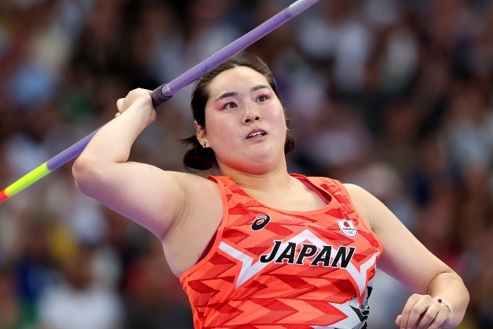 北口は日本女子の投てき種目で初めて金メダルに輝いた。(C) Getty Images