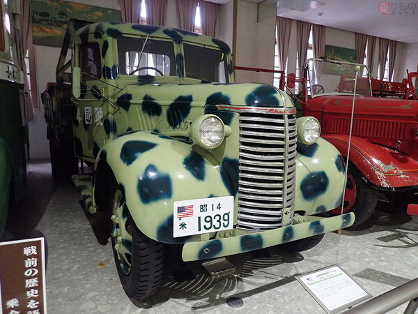 1932年式の日本GMシボレートラック。後輪駆動である（写真提供：日本自動車博物館）。