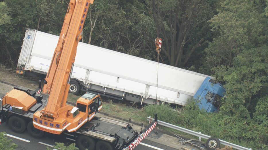 事故があった現場 岐阜県多治見市の中央道