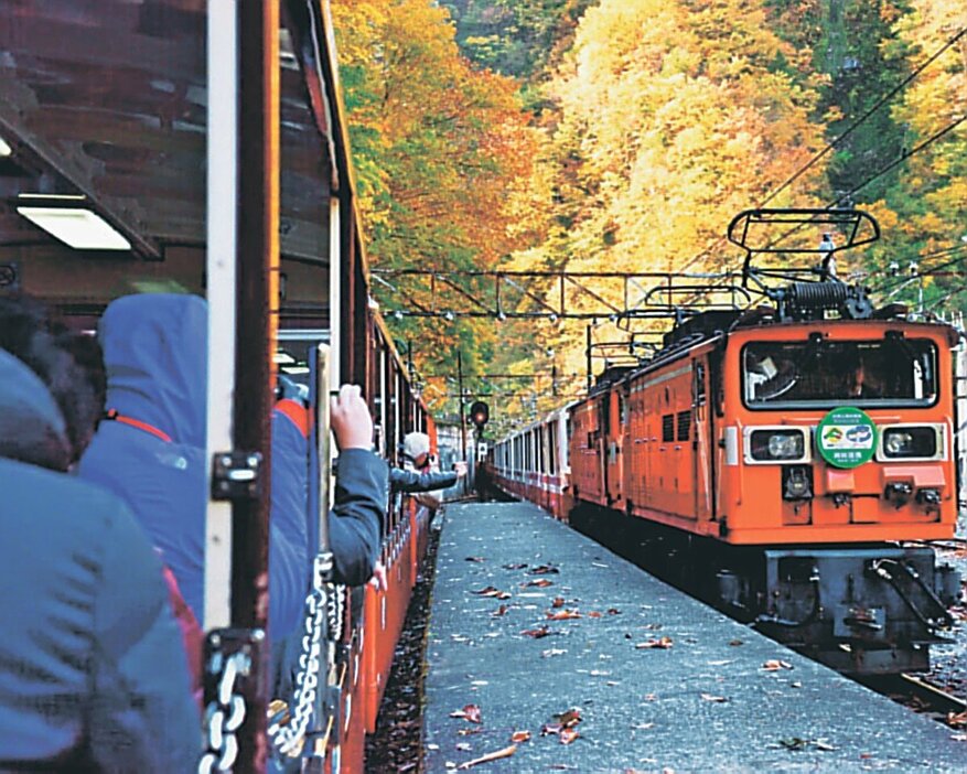 全線運行時の猫又駅ホーム。新たにホームを整備し、乗客が降りられるようにする＝黒部峡谷・猫又