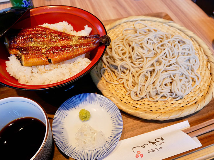 「鰻丼と十割蕎麦セット」