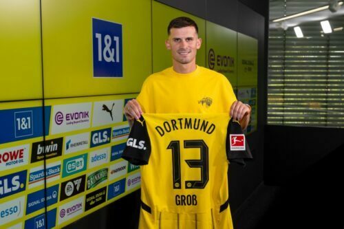 ドルトムントがグロスの加入を正式発表！ [写真]=Borussia Dortmund via Getty Images