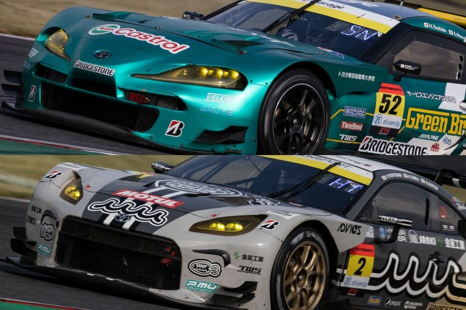 #52 Green Brave GR Supra GTと#2 muta Racing GR86 GT