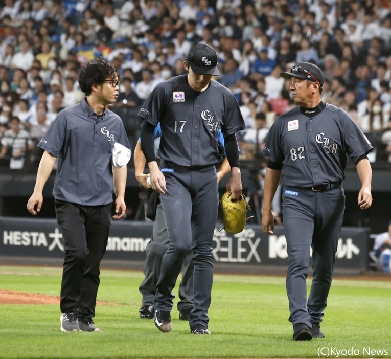 ロッテ・佐々木朗希 (C)Kyodo News