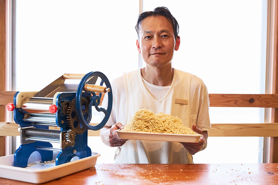 「家庭や遊びでの製麺をするなら十分の機械です」と加藤さん