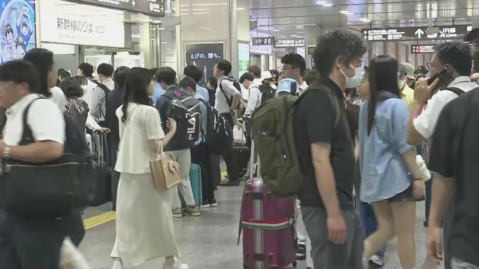 JR名古屋駅 2024年8月29日午後5時半ごろ