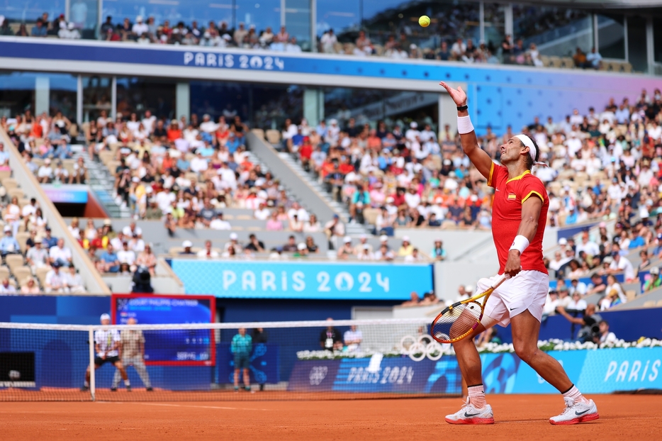 撮影/文章：長田洋平 （2024年7月28日　パリ五輪 テニス 男子シングルス 1回戦 ラファエル・ナダル）