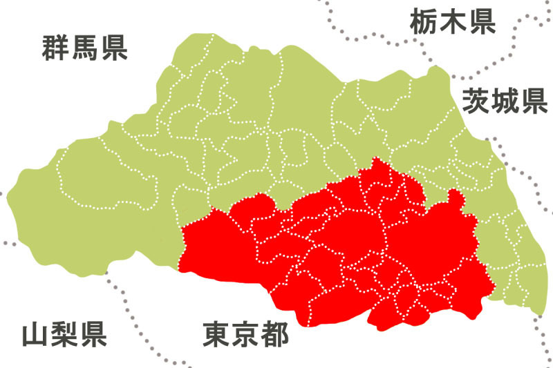 大雨警報が発令された埼玉南西部と南中部