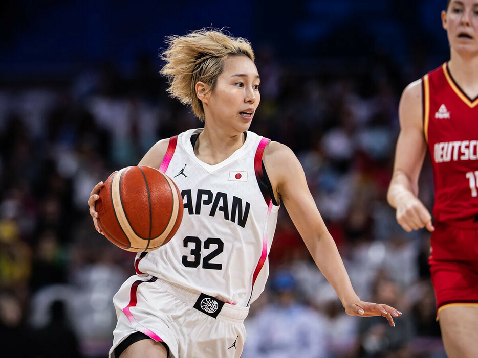 宮崎早織は持ち前のスピードを生かしたプレーで13得点をマーク　photo by FIBA