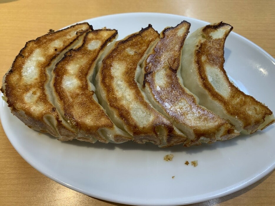 ▲ 上野「中華珍満」の「餃子」