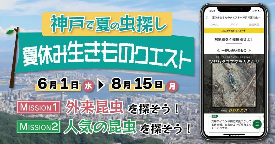 「夏休み生きものクエスト2024～神戸で夏の生きものさがし～」