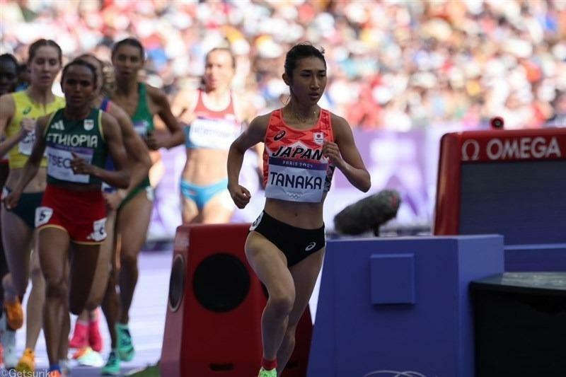 パリ五輪女子1500m予選に出場した田中希実（New Balance）