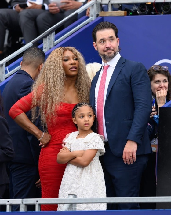 Getty Images セリーナ・ウィリアムズ（Serena Williams）、アレクシス・オリンピア・オハニアン・ジュニア（Alexis Olympia Ohanian Jr.）、アレクシス・オハニアン（Alexis Ohanian）