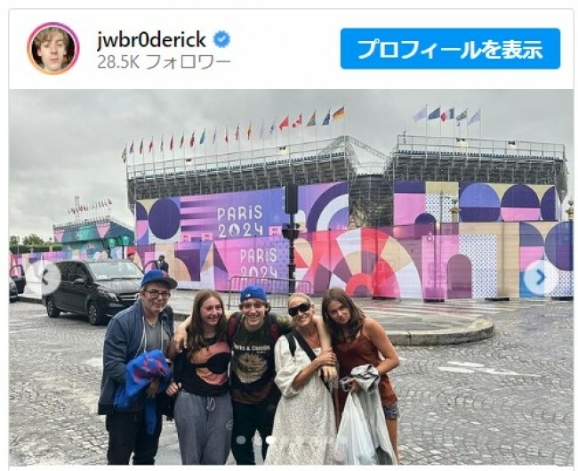 サラ・ジェシカ・パーカー、一家でパリ五輪観戦　激レア家族フォト公開※「James Wilkie Broderick」インスタグラム