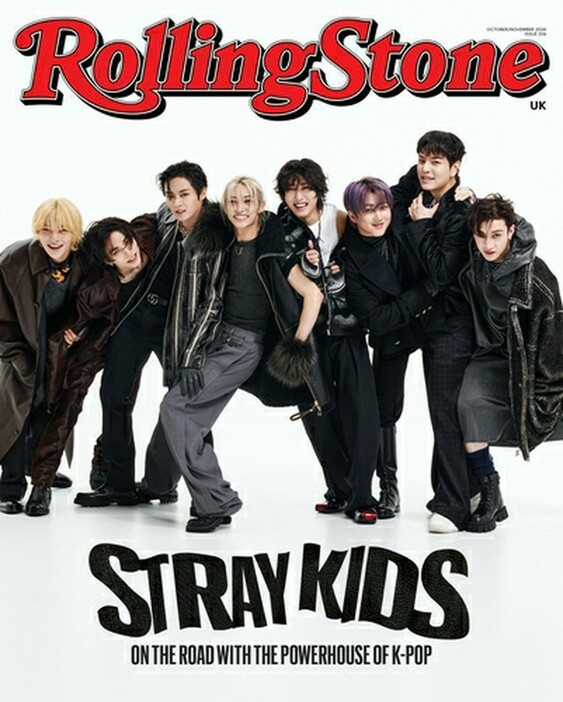 「ローリングストーンUK」の表紙を飾ったStray　Kids（同誌提供）＝（聯合ニュース）≪転載・転用禁止≫