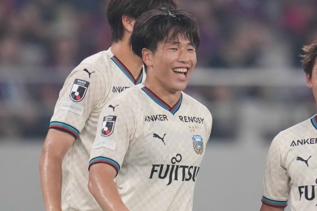 FC東京戦で２ゴールを決めた山田。(C)SOCCER DIGEST