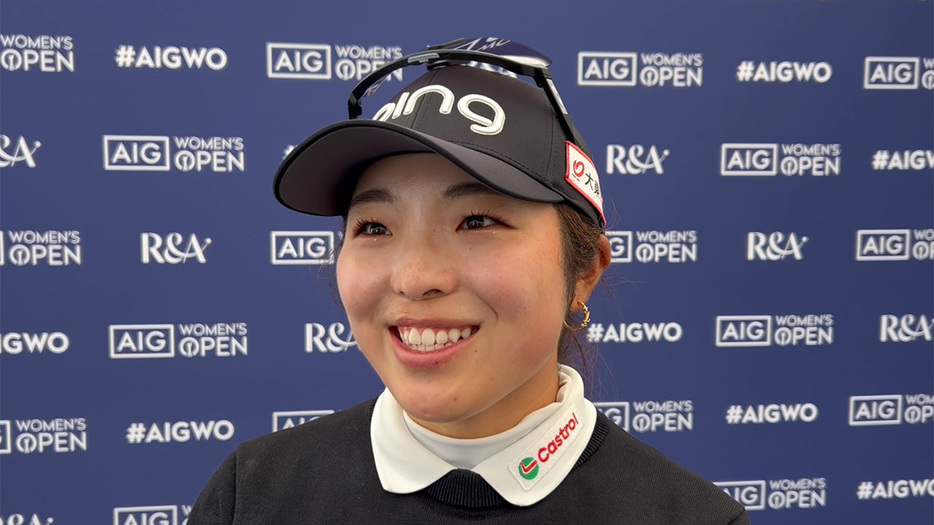 AIG女子オープンに出場している佐久間朱莉選手（写真：ゴルフネットワーク）