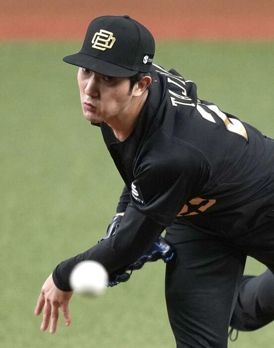 8回1失点で5勝目を挙げたオリックス・田嶋＝京セラドーム