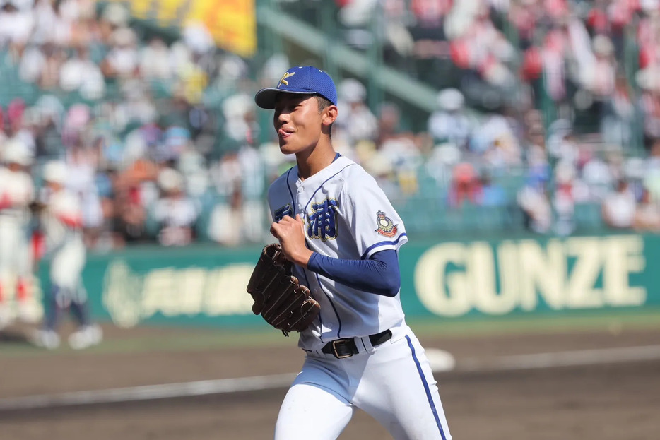 霞ヶ浦・市村才樹投手（撮影：柳瀨心祐）