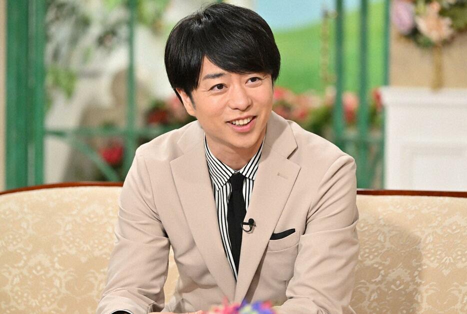 8月8日放送の「徹子の部屋」に出演した櫻井翔さん＝テレビ朝日提供