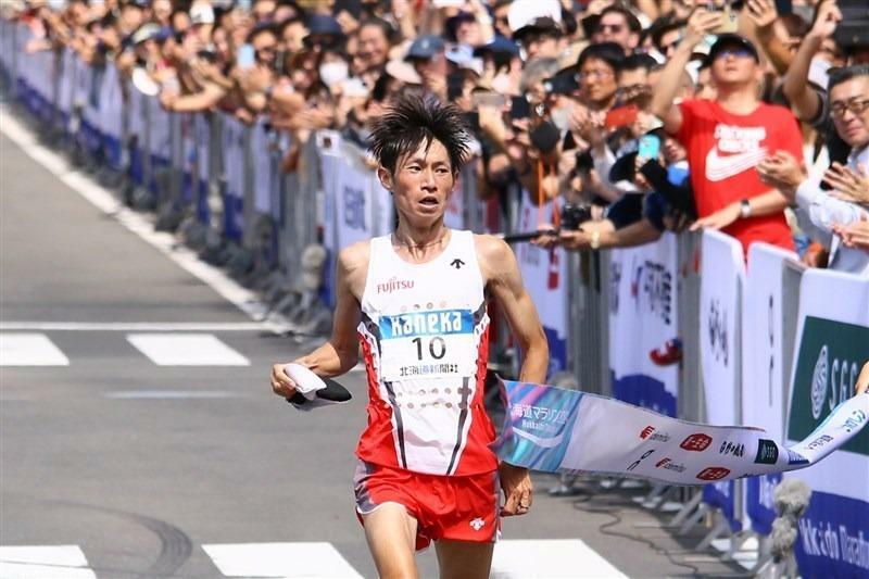 北海道マラソンに優勝した中村匠吾