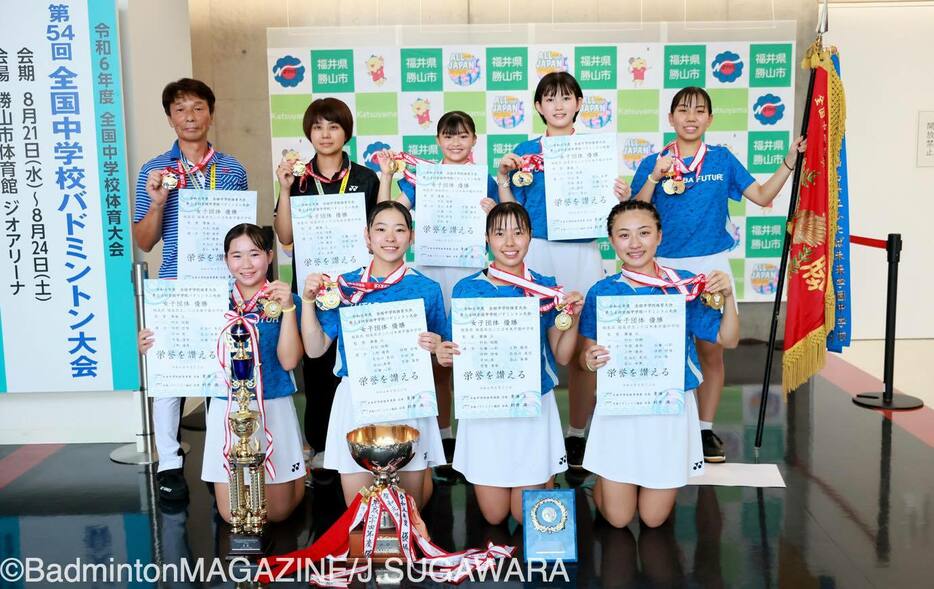 優勝したふたば未来学園中（福島）