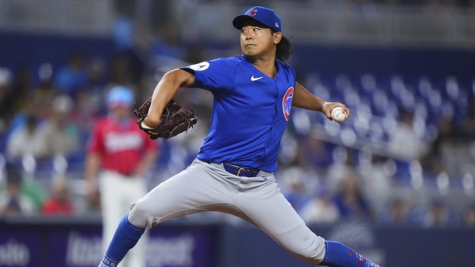 新人王の模擬投票でナ・リーグ4位となったカブスの今永昇太（MLB Advanced Media）