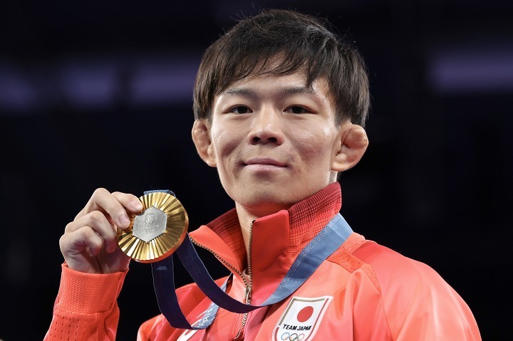 パリ大会で悲願の五輪金メダリストとなった樋口。(C) Getty Images