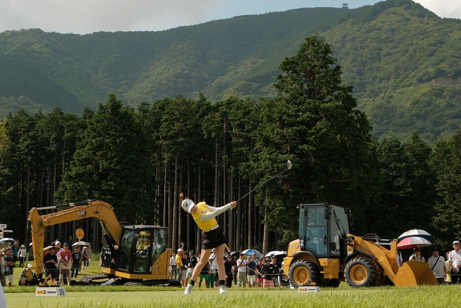 4バーディ、2ボギーでプレーした