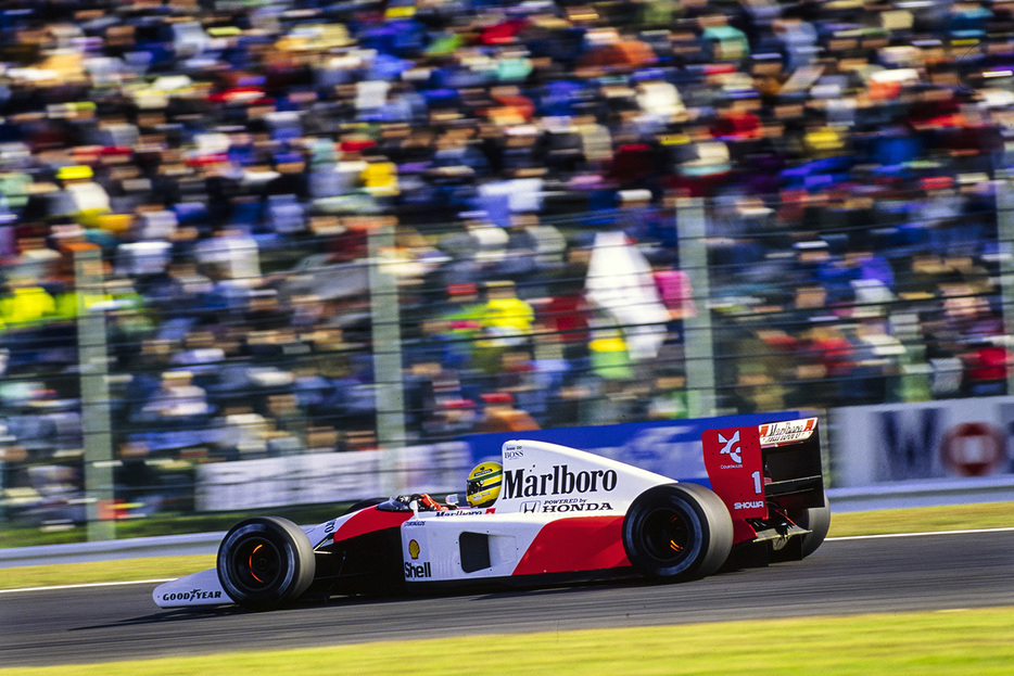 アイルトン・セナが駆るマクラーレン・ホンダMP4/6（1991年日本GP）