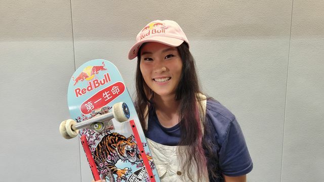 2022年に日本で開催されたXゲームズの女子パークで優勝した四十住さくら選手