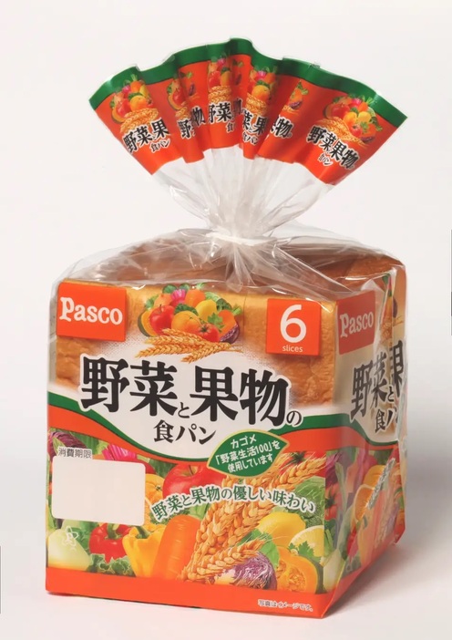 Pasco 「野菜と果物の食パン 6枚スライス」