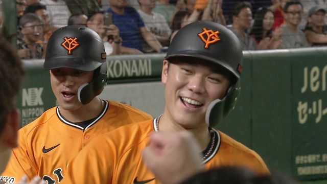 決勝2ランHRを放った坂本勇人選手(画像:日テレジータス)