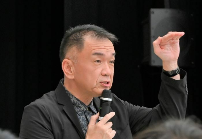 スポーツインテグリティについて説明する豊田則成さん