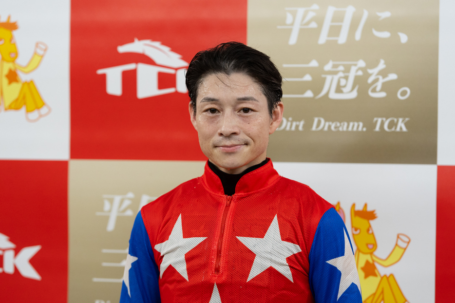 黒潮盃をダテノショウグンで勝利した御神本訓史騎手 (C)東京シティ競馬