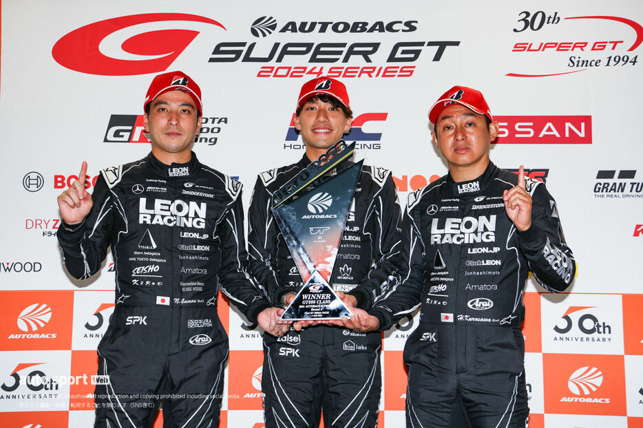 2024スーパーGT第4戦富士　LEON PYRAMID AMG（蒲生尚弥／篠原拓朗／黒澤治樹）